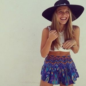 LF Millau Kaleidoscope print floral soft shorts xs